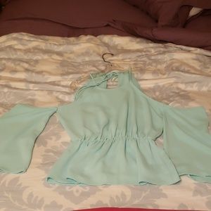 Seafoam green summer top from Ivy and Leo